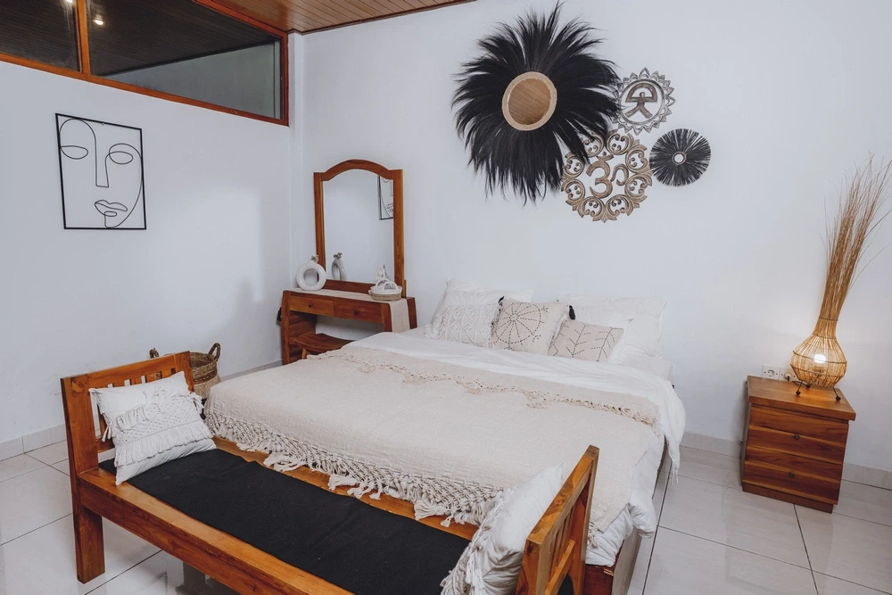 Private room accommodation at Amertham yoga teacher training in Bali