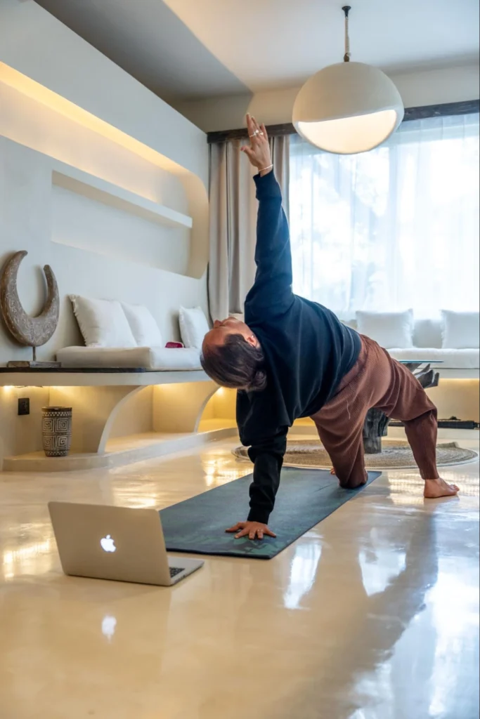 House of Om online 200-hour yoga teacher training practice at home